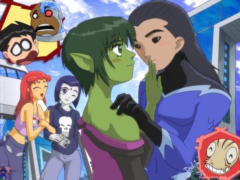 Green-skinned Character with Another