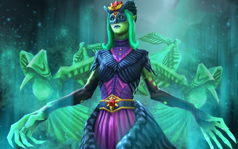 Green-skinned Character with Wings