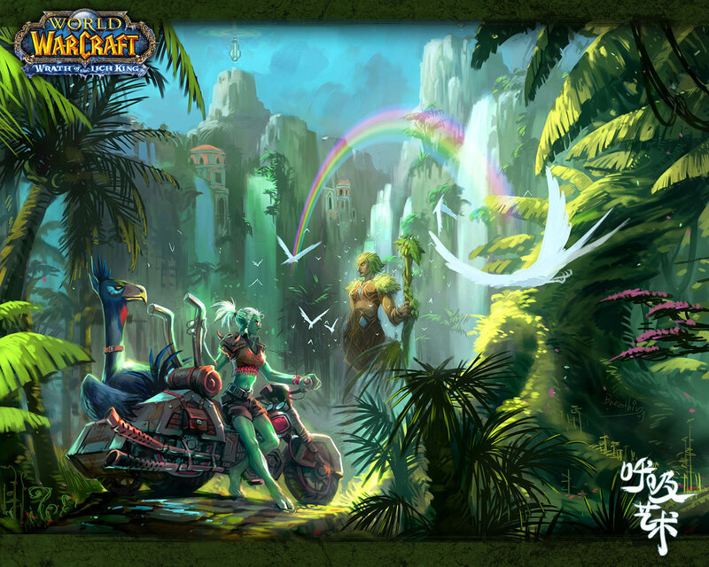 Green-skinned Characters in Jungle