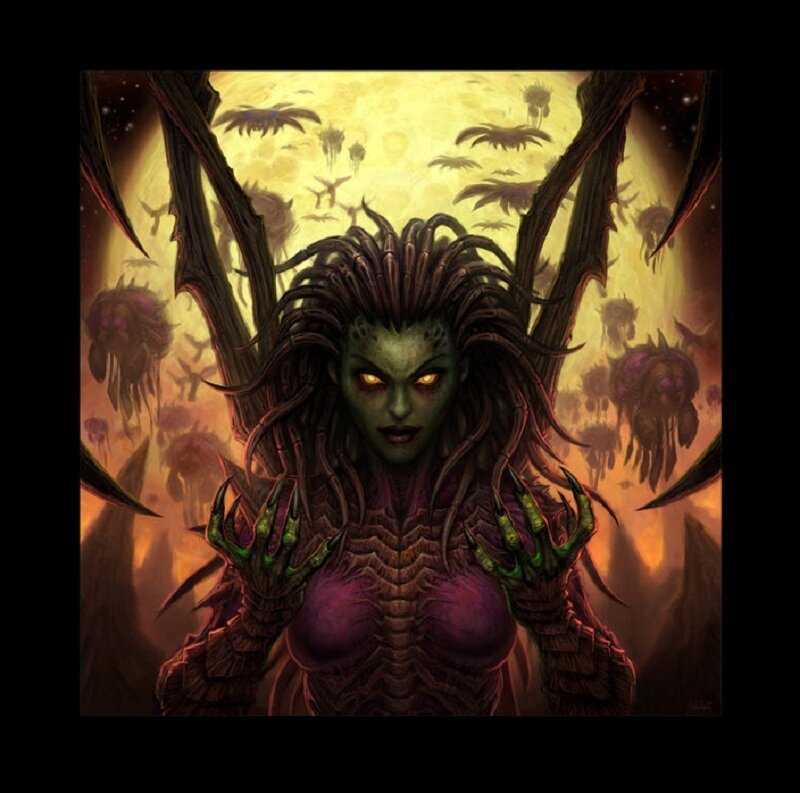 Green-skinned Demon Woman — Green