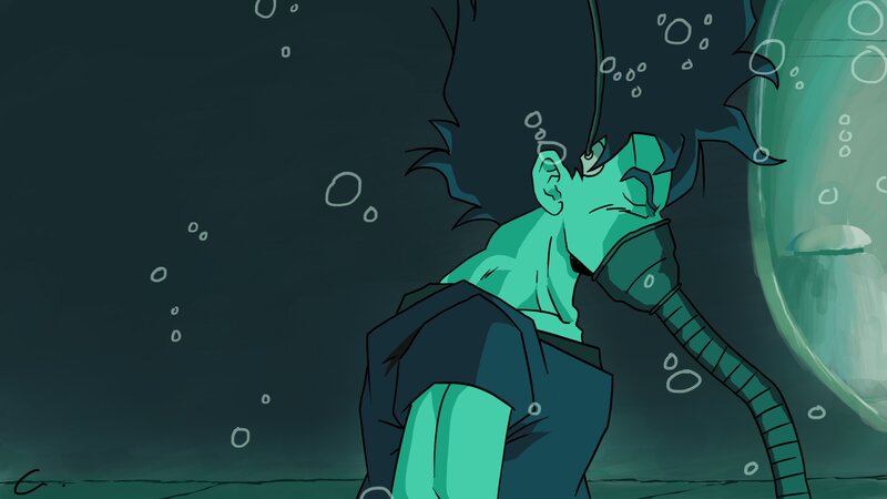 Green-skinned Diver