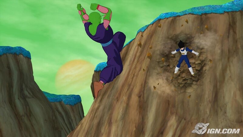 Green-skinned Fighter Falling