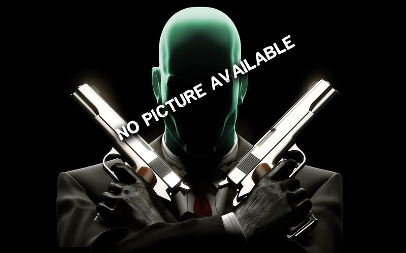 Green-skinned Man with Guns — Black