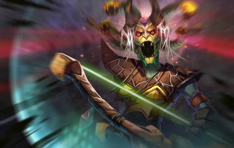 Green-skinned Monster — Green