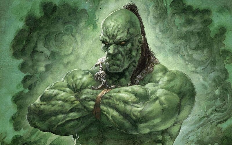 Green-skinned Orc