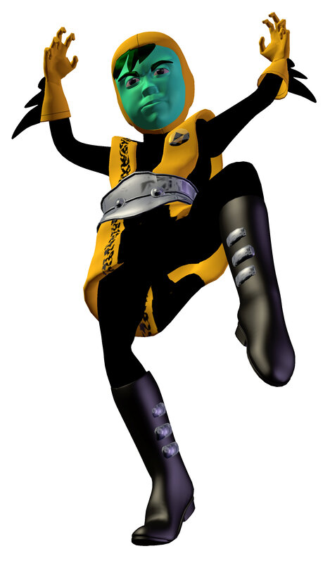 green-skinned superhero character