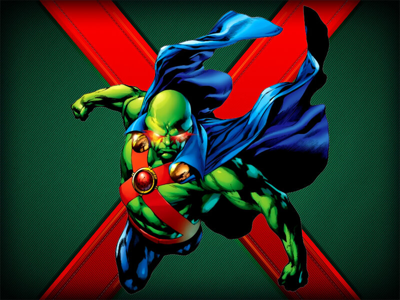 Green-skinned Superhero — Green, Dramatic