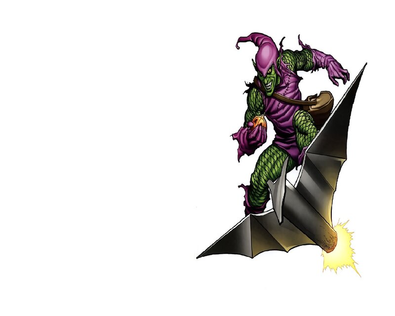 Green-skinned Villain on Glider