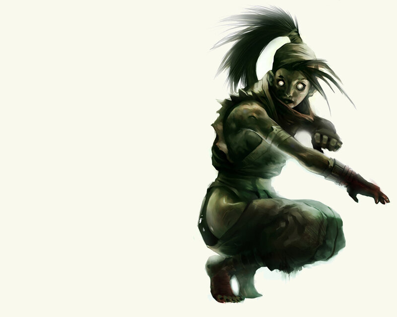 Green-skinned Warrior — Green