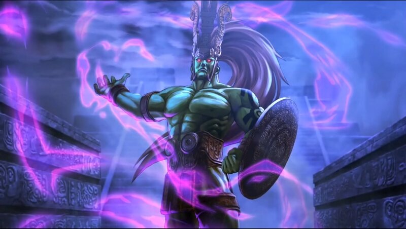 Green-skinned Warrior — Purple