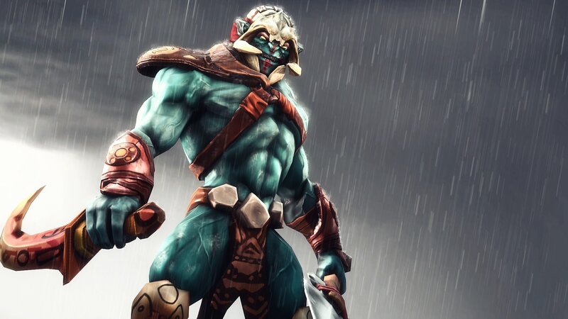 Green-skinned Warrior — Teal
