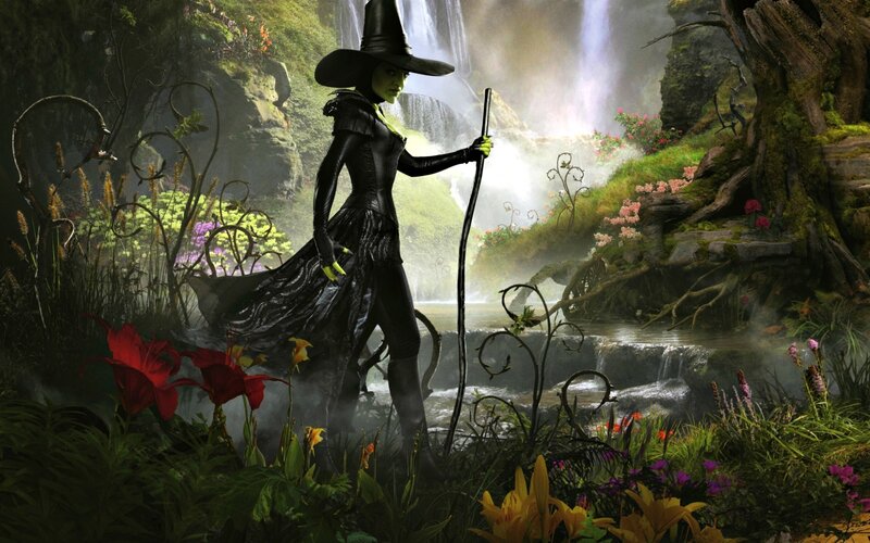Green-skinned Witch — Black, Dramatic