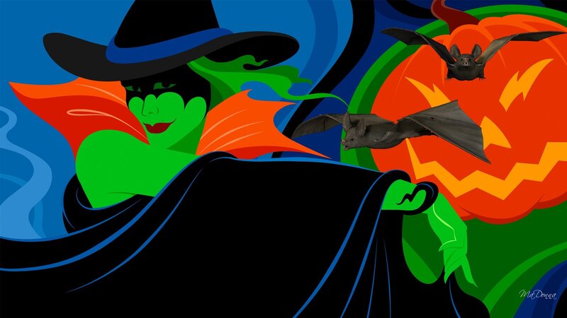 Green-skinned Witch — Blue