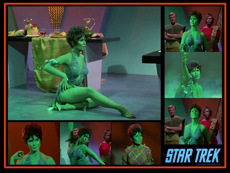 Green-skinned Woman in Costume — Green, Dramatic, Photograph