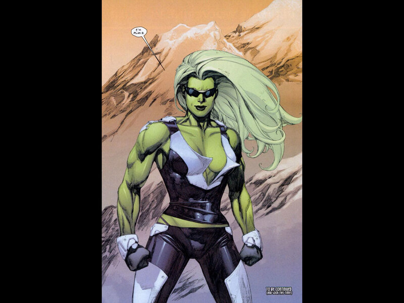 Green-skinned Woman in Costume — Green