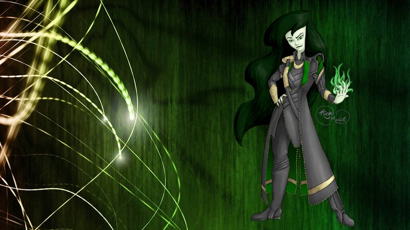 Green-skinned Woman with Magic