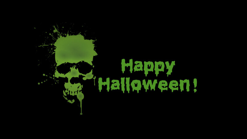 Green Skull Splatter