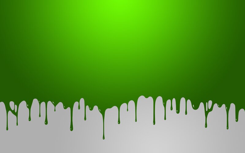 Green Slime Dripping — Abstract