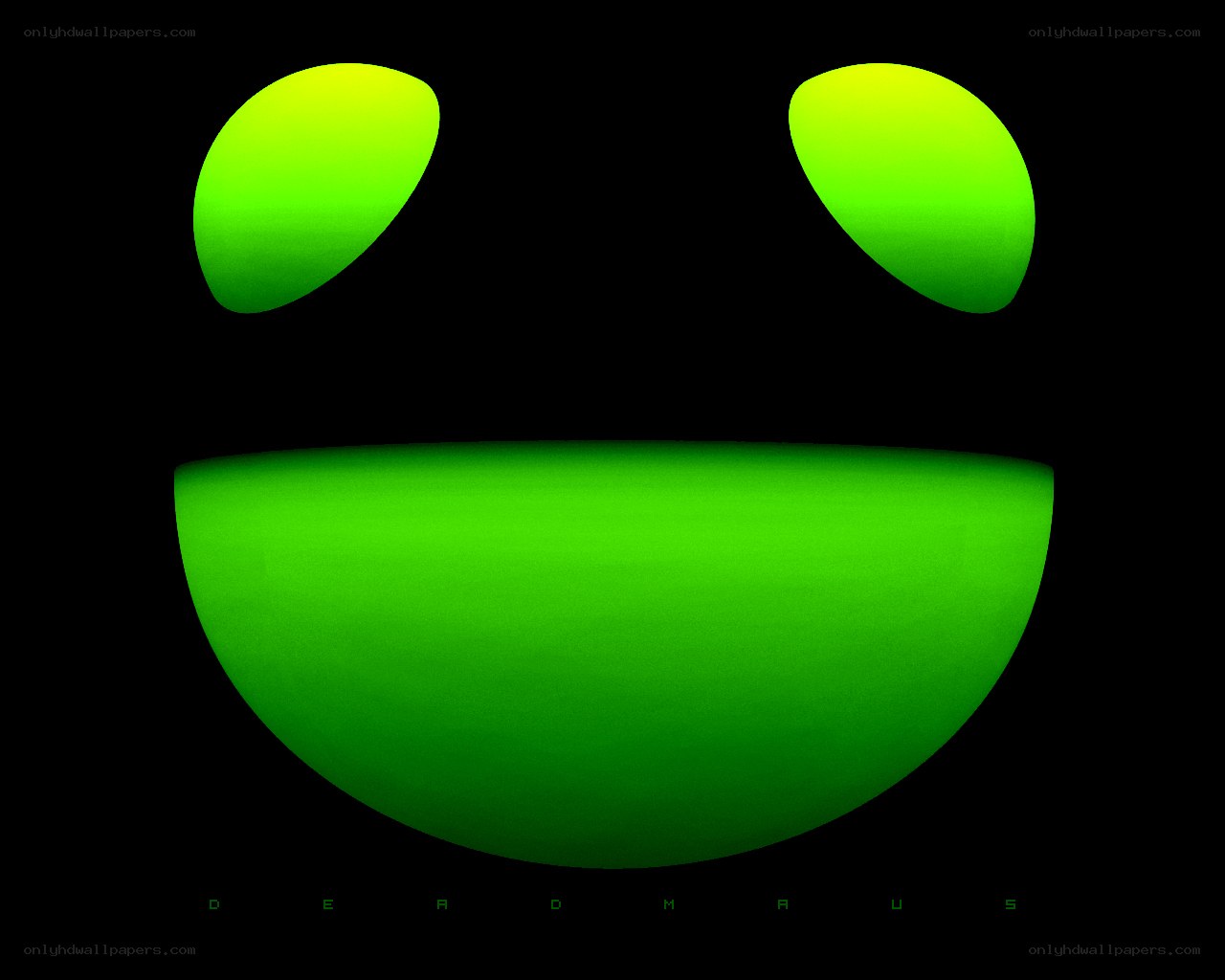 green smiley face