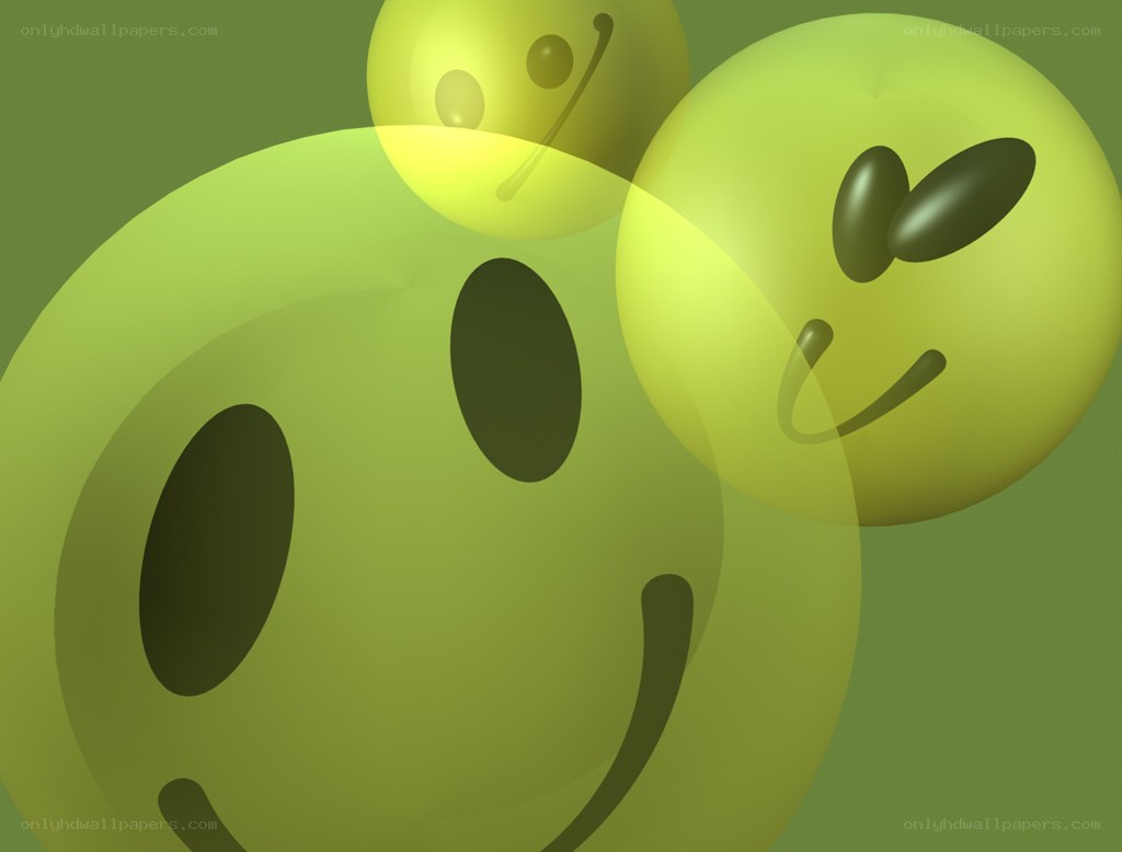 green smiley faces