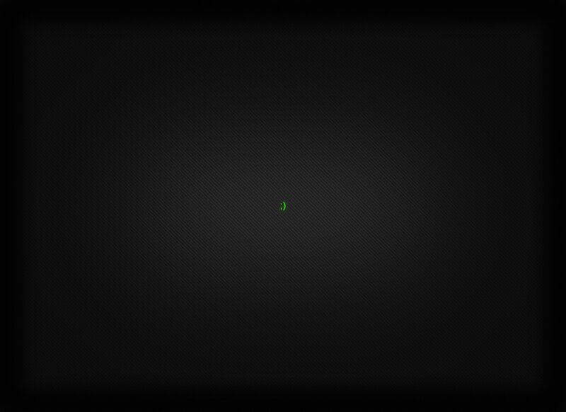 green smiley on black