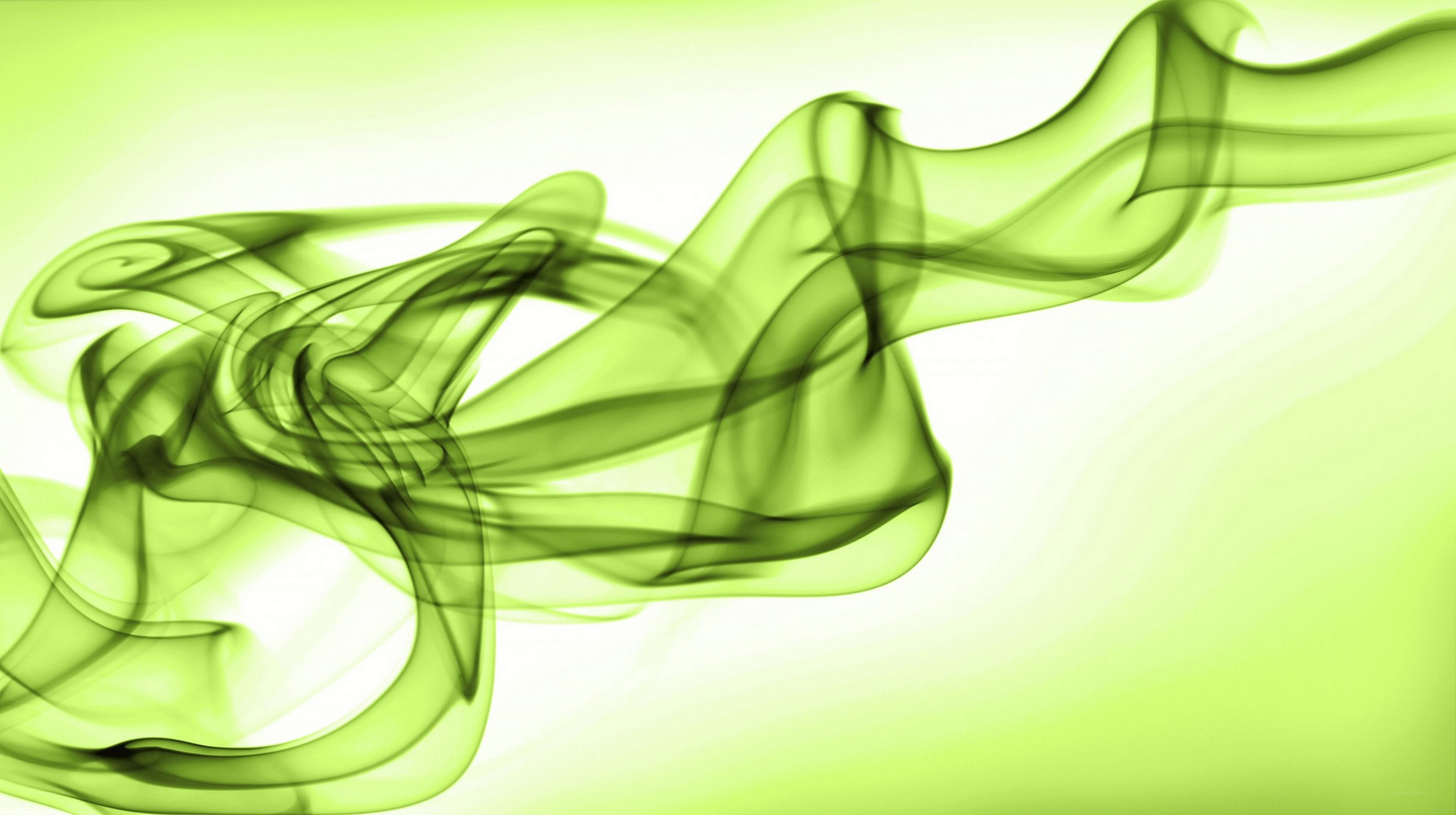 green smoke swirls
