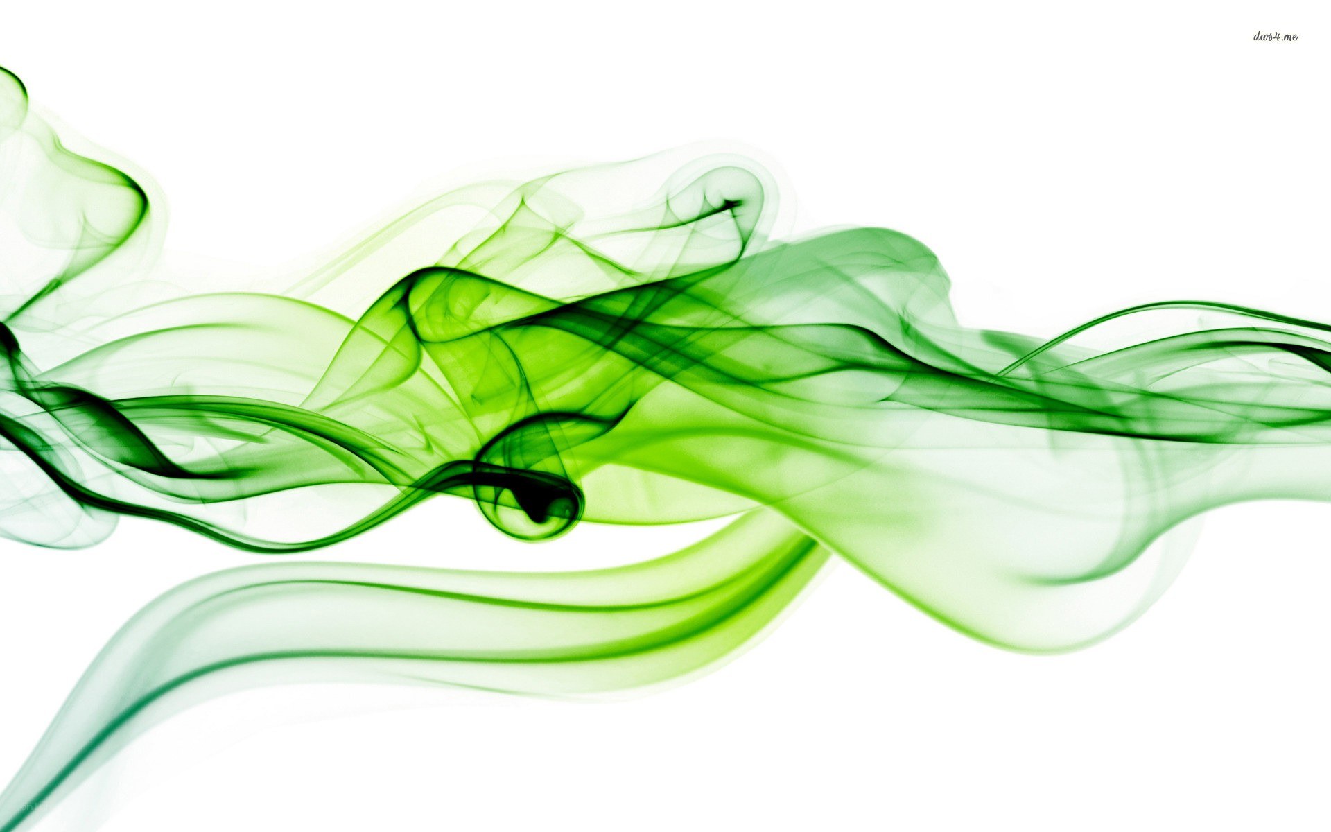 green smoke swirls