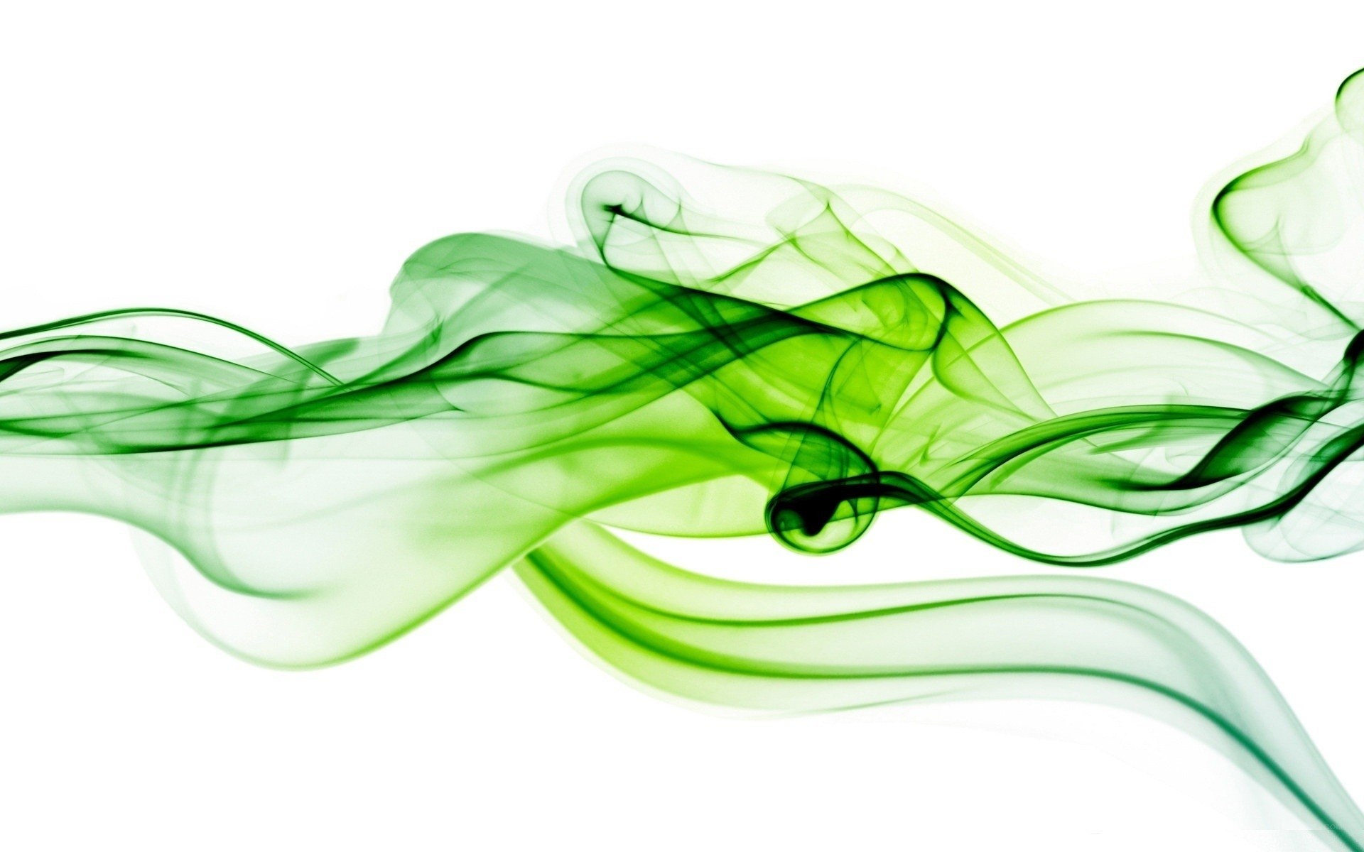 green smoke swirls