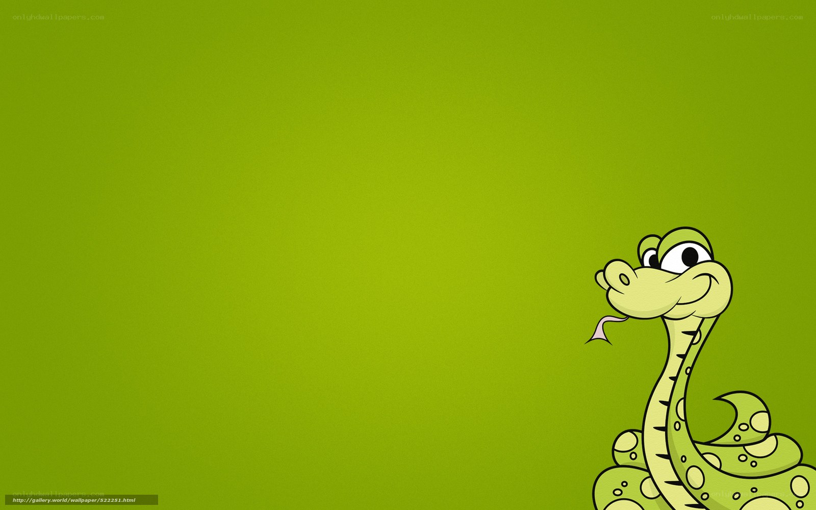 green snake cartoon wallpaper