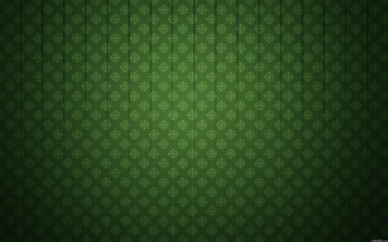 Green Snowflake Pattern — Calm