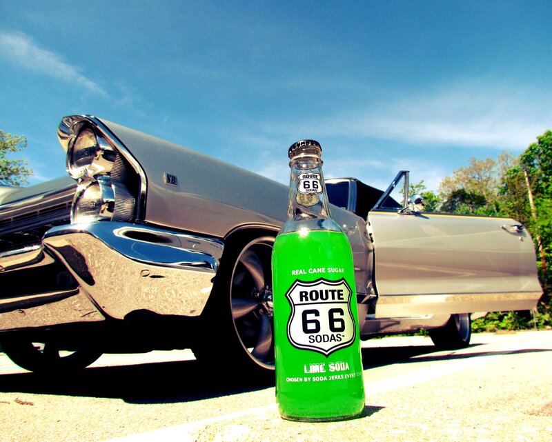 Green Soda Bottle — Bright