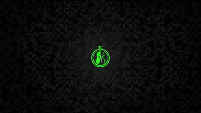 Green Spartan Helmet Logo
