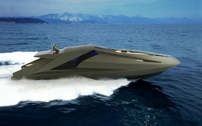Green Speedboat on Water