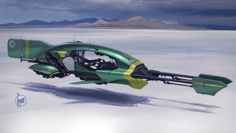 Green Speeder Bike