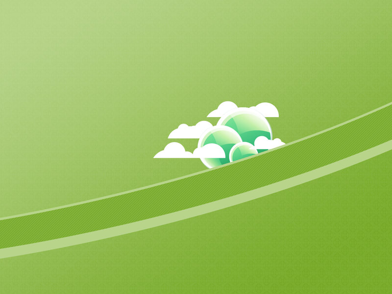 Green Spheres in Clouds