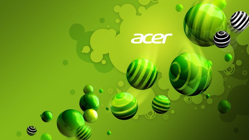 Green Spheres with Logo
