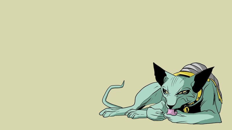 Green Sphinx Cat