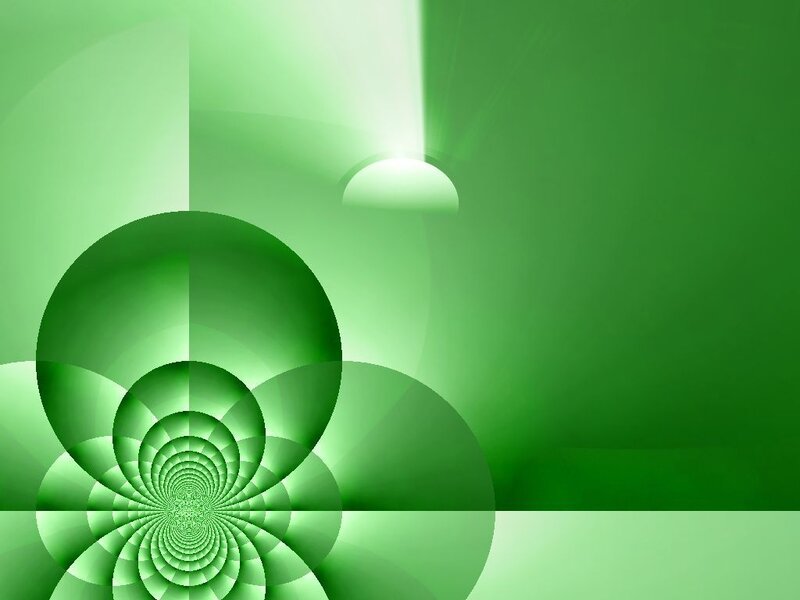 green spiral abstract background