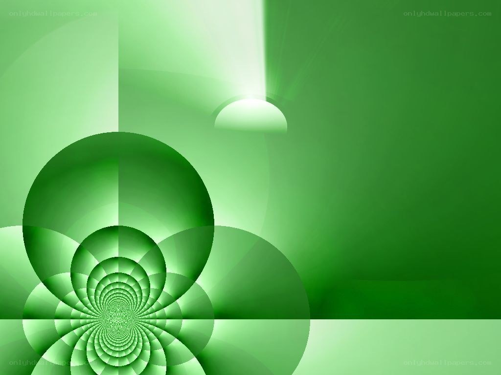 green spiral abstract background