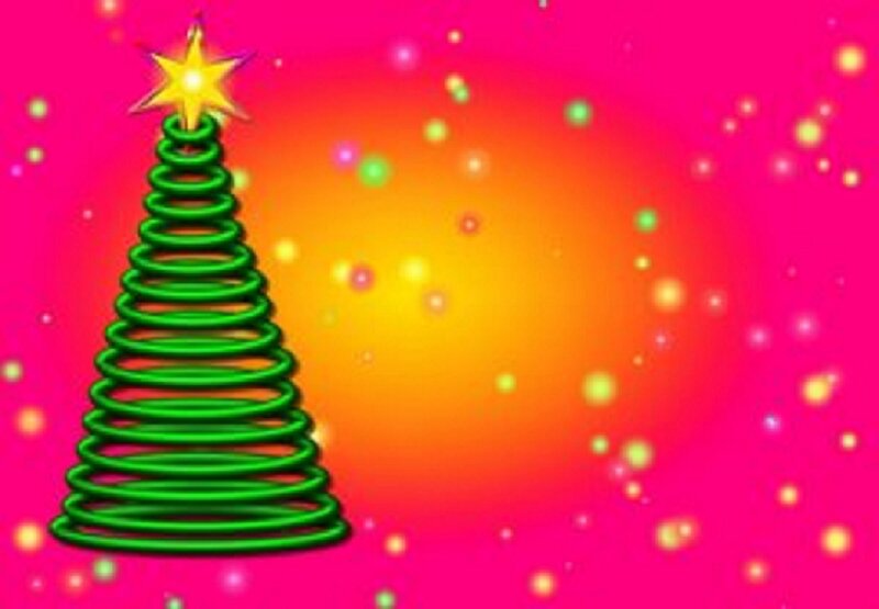 Green Spiral Christmas Tree