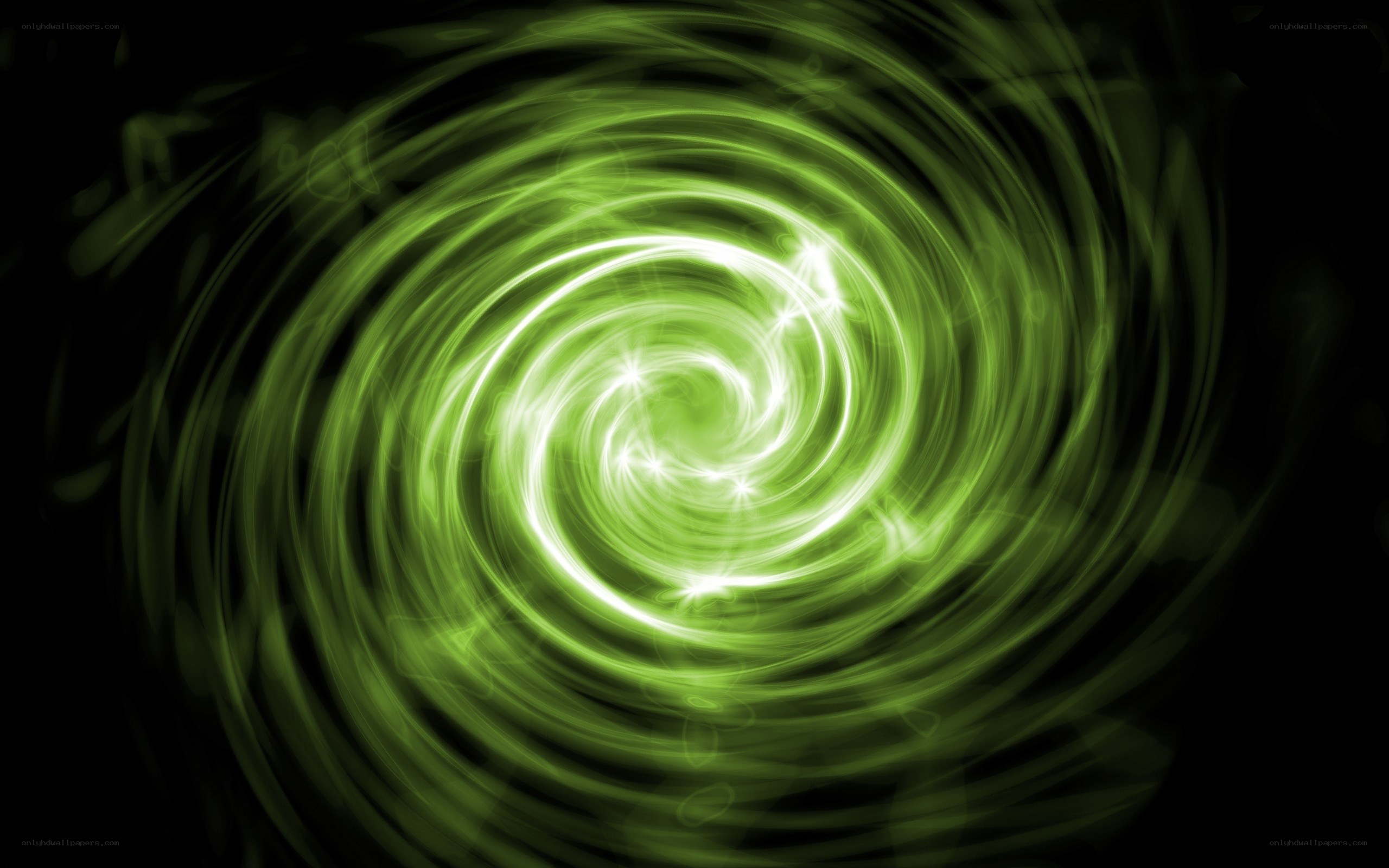 green spiral energy vortex