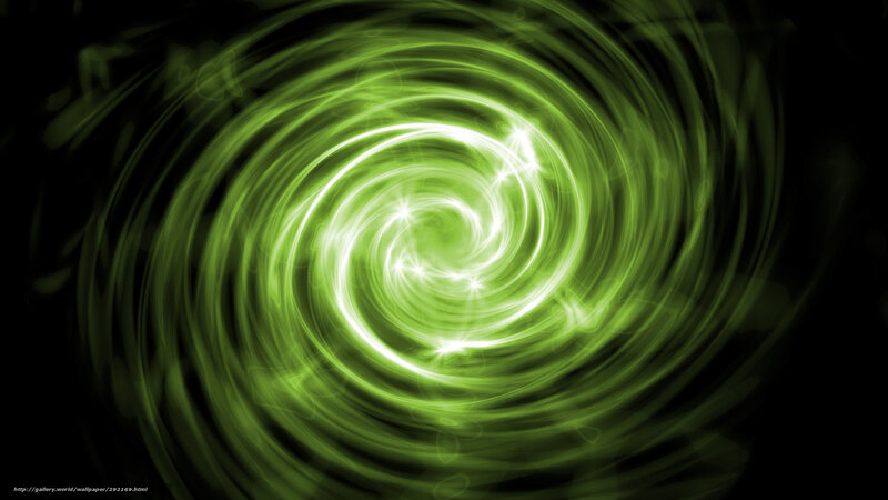 Green Spiral Light Pattern — Energetic