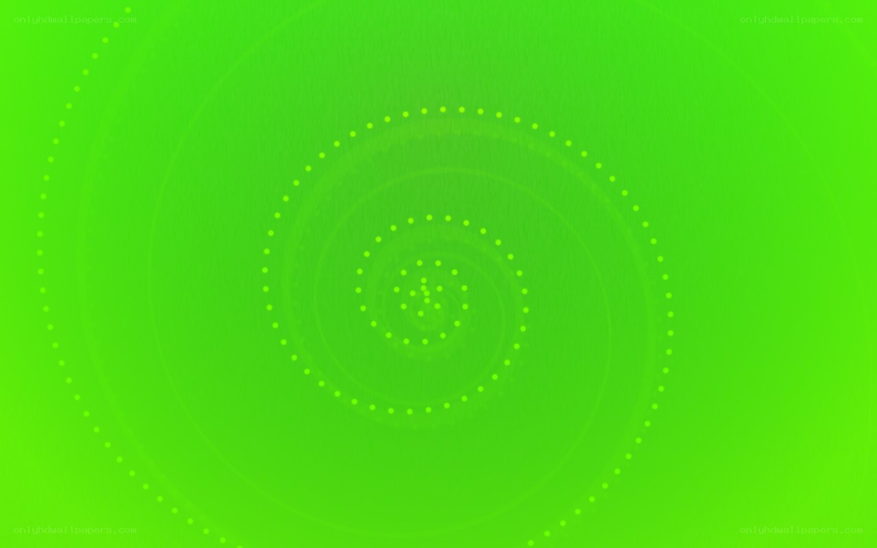 green spiral pattern