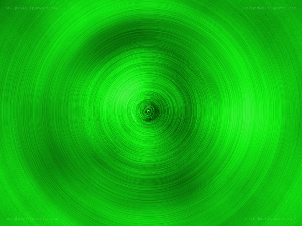 green spiral pattern