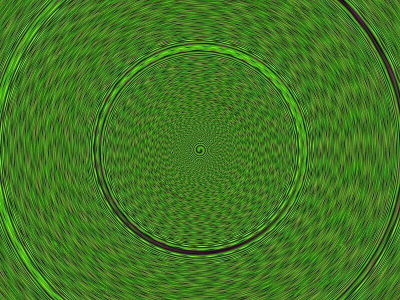 Green Spiral Pattern — Abstract