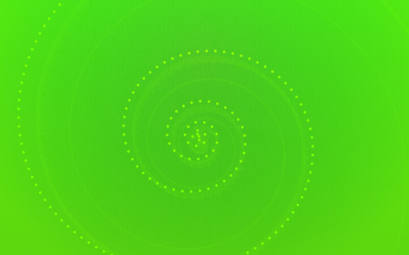 Green Spiral Pattern — Dots