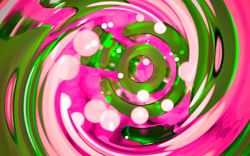 Green Spiral Shape
