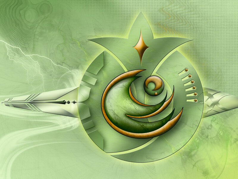 Green Spiral Symbol
