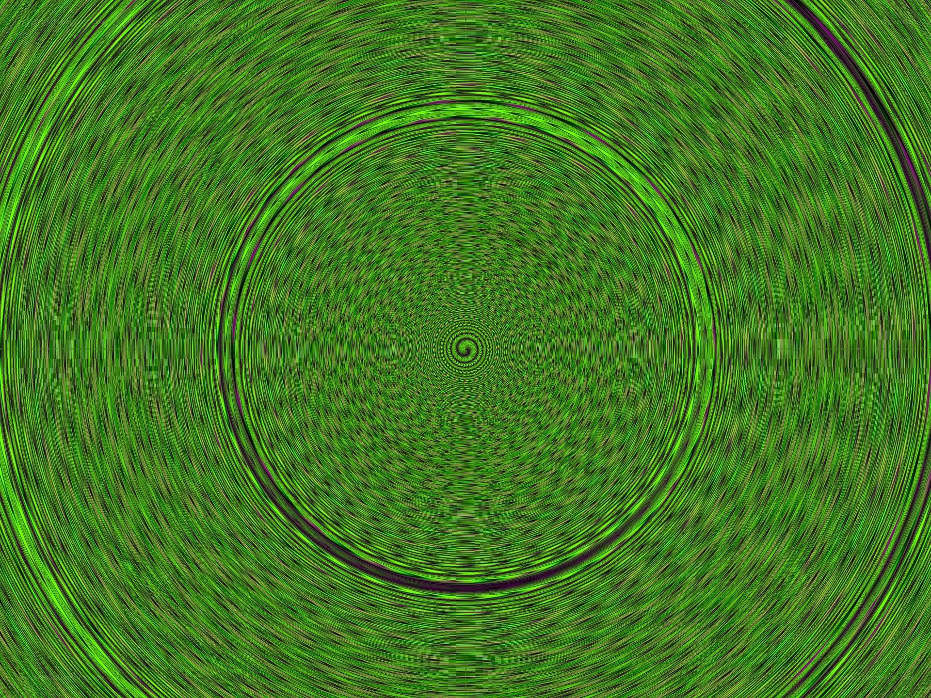 green spiral tunnel