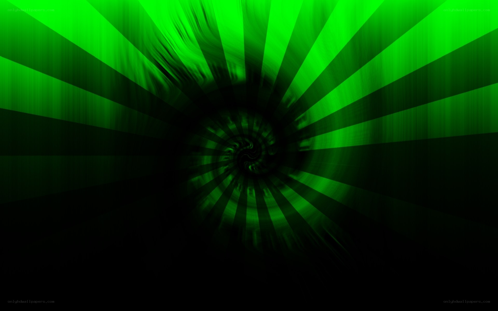 green spiral tunnel